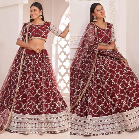 Multi Party Wear Digital Printed Silk Lehenga Choli