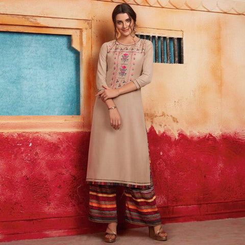 Meerali Present Plazzo Queen Vol 1 Party Wear Kurti With Printed Palazzo  Collection