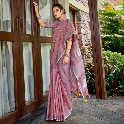 Blue Woven Banarasi Silk Saree