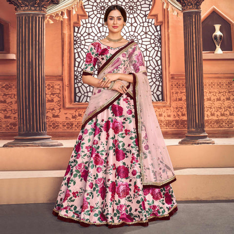 Geometric Print Lehenga