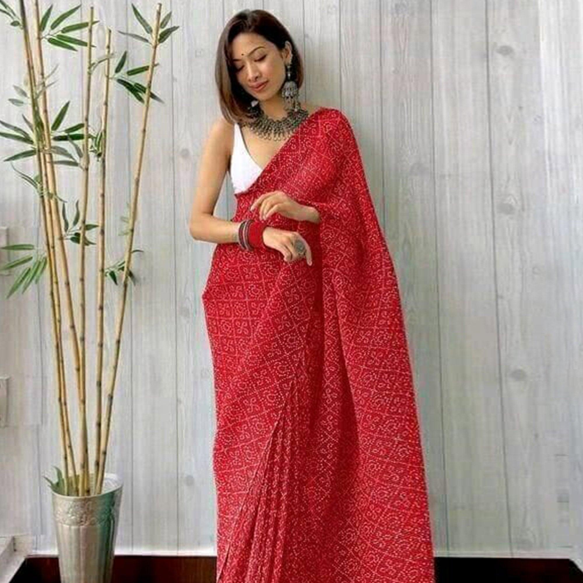 bandhani saree designs