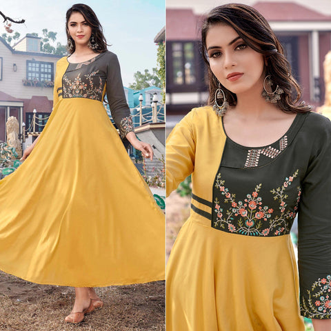 Trendy Fancy Gown at Rs 1000 | Long Gowns in Surat | ID: 11836712448