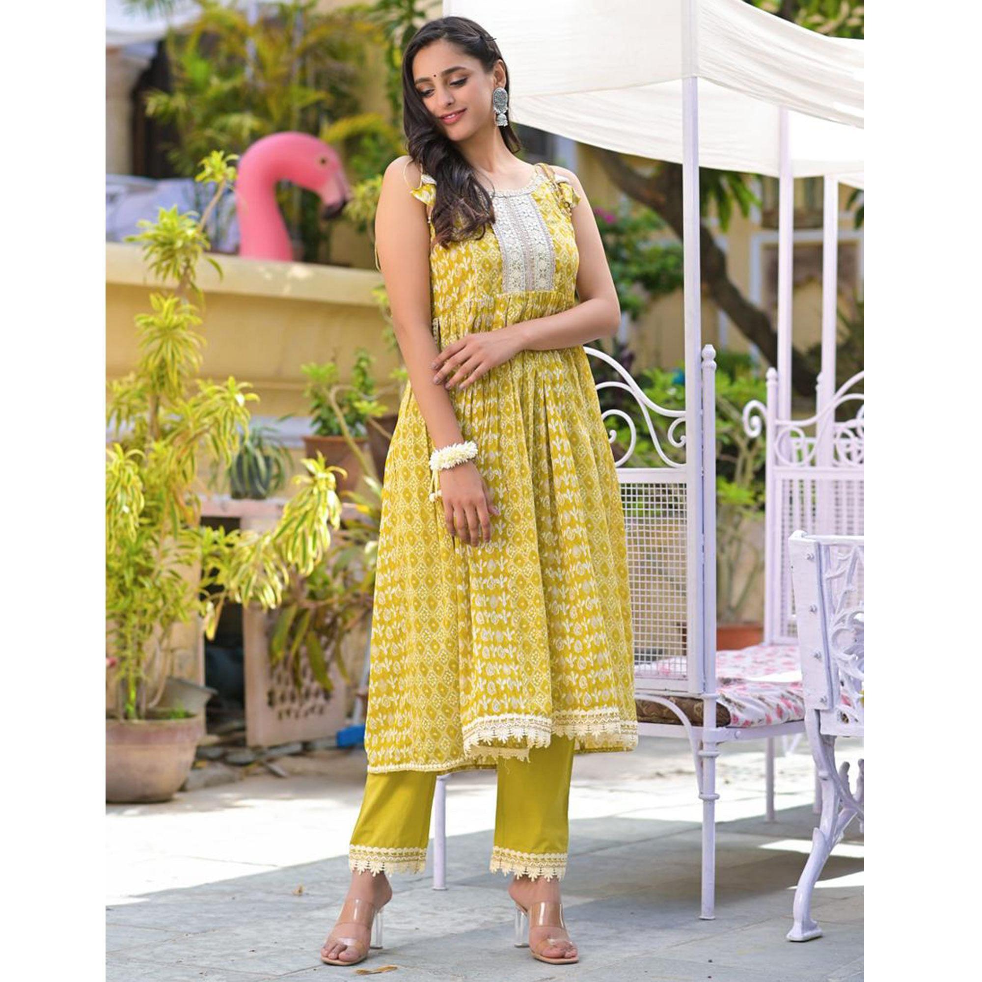 cotton anarkali dress pattern