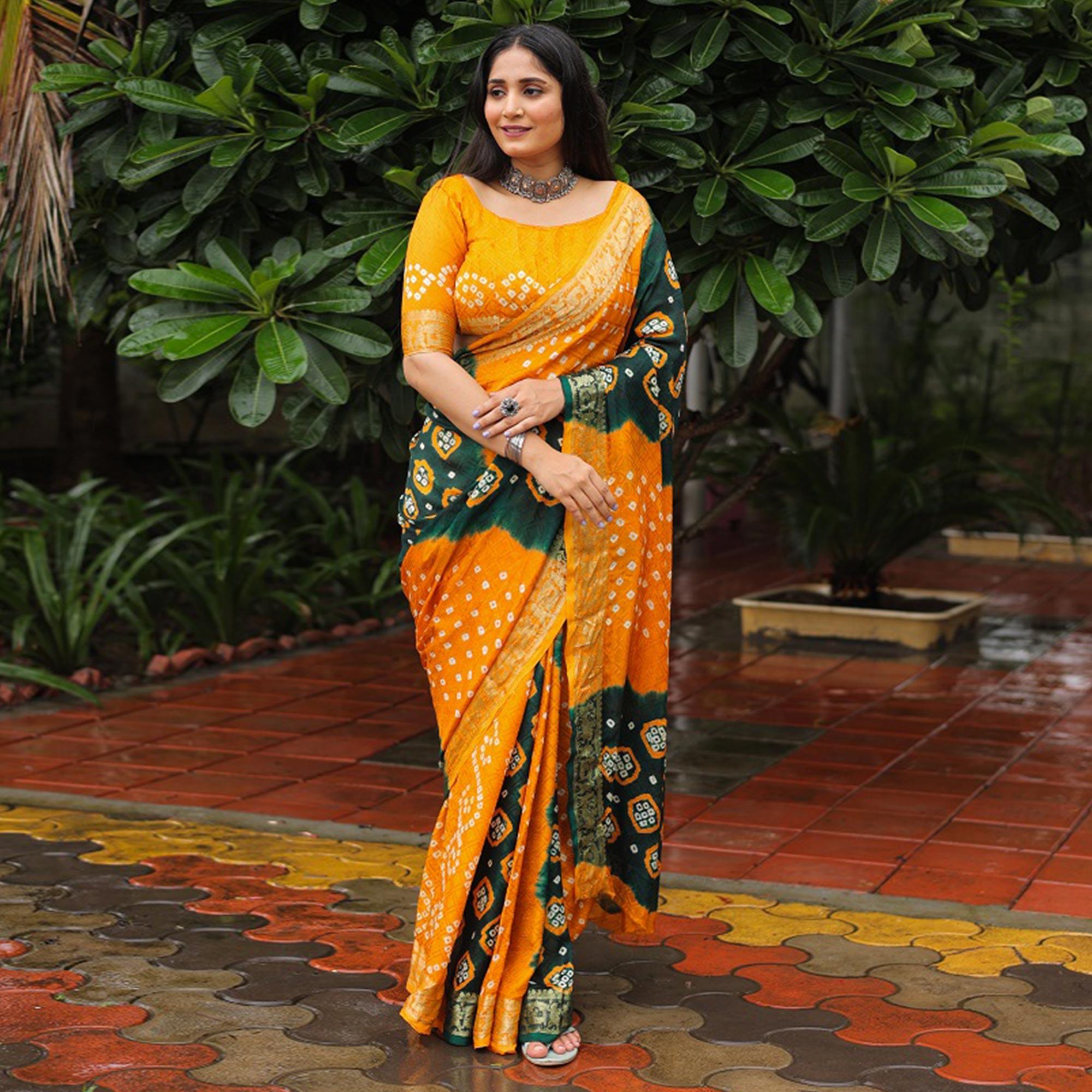 bandhani saree designs