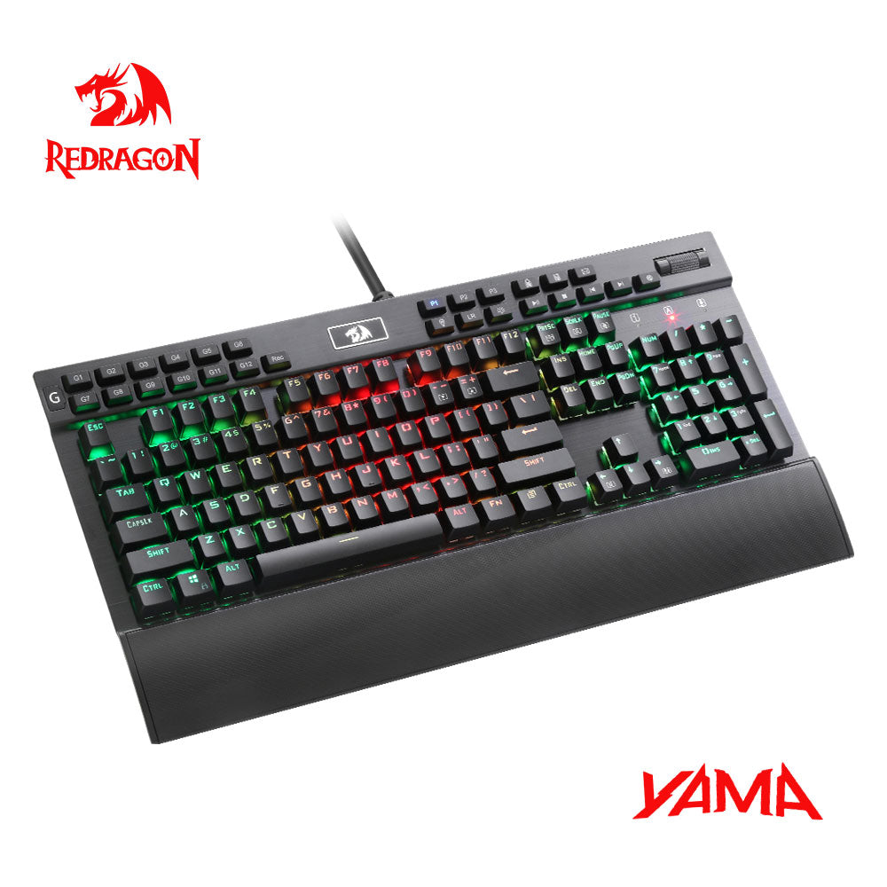 Redragon YAMA K550 USB Mechanical Gaming Keyboard RGB Purple Switch 104 Key Backlit Anti-Ghosting