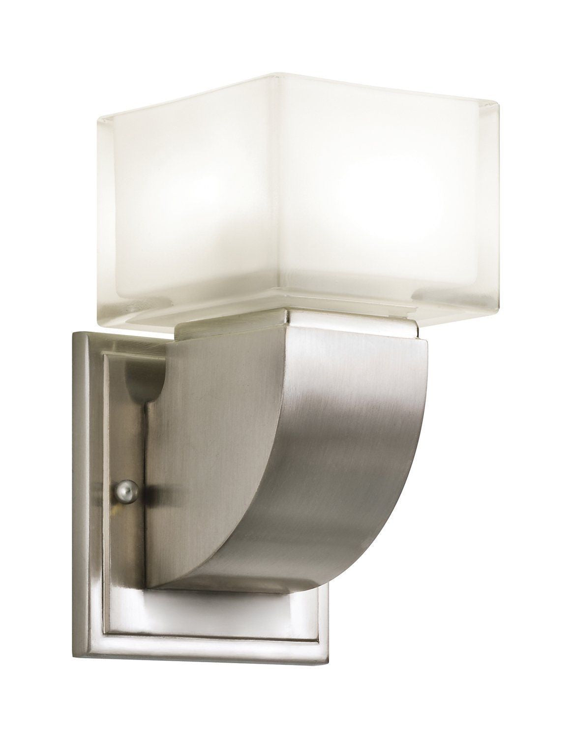 Kichler Lighting 10449 NI Islita Collection One Light GU24 Energy Efficient Fluorescent Wall Sconce in Brushed Nickel Finish