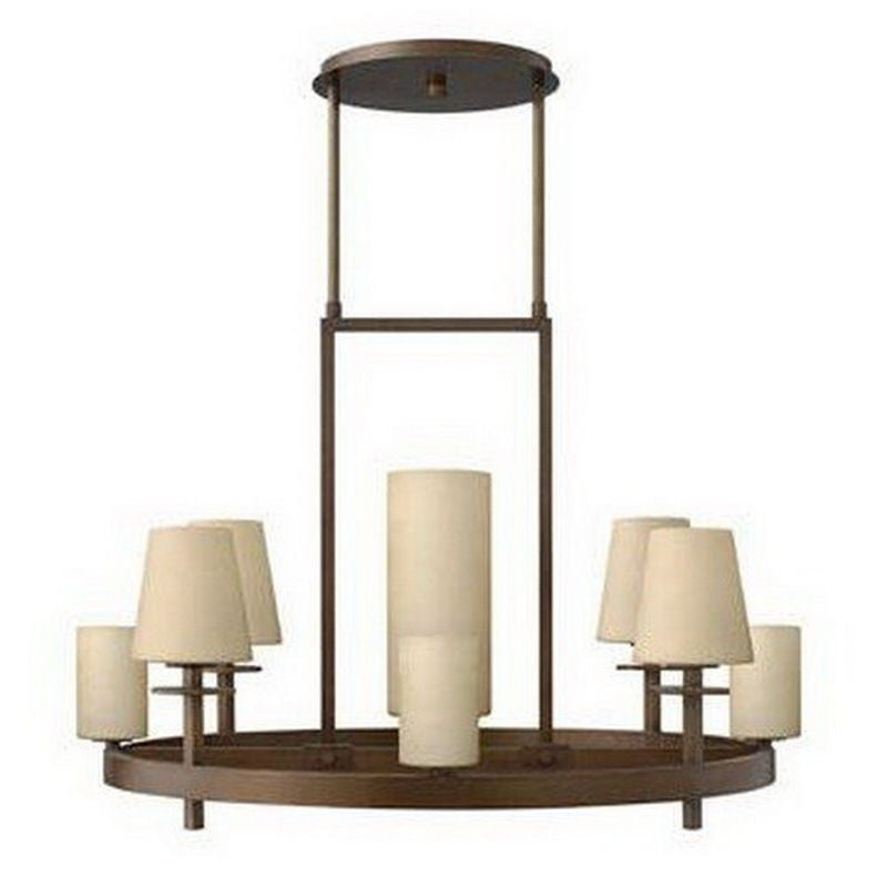 Hinkley Lighting Fredrick Ramond FR40406PRN Candella Collection Nine Light Hanging Chandelier in Parisian Finish