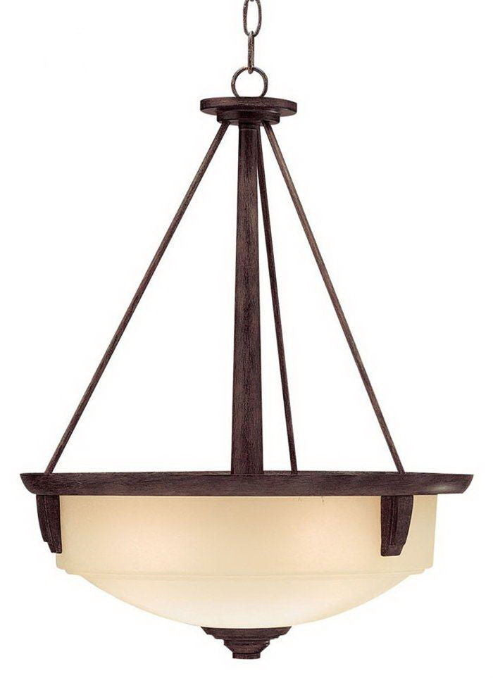 Aztec 34897 by Kichler Lighting Ashton Collection Three Light Hanging Pendant Chandelier in Canyon Slate Finish