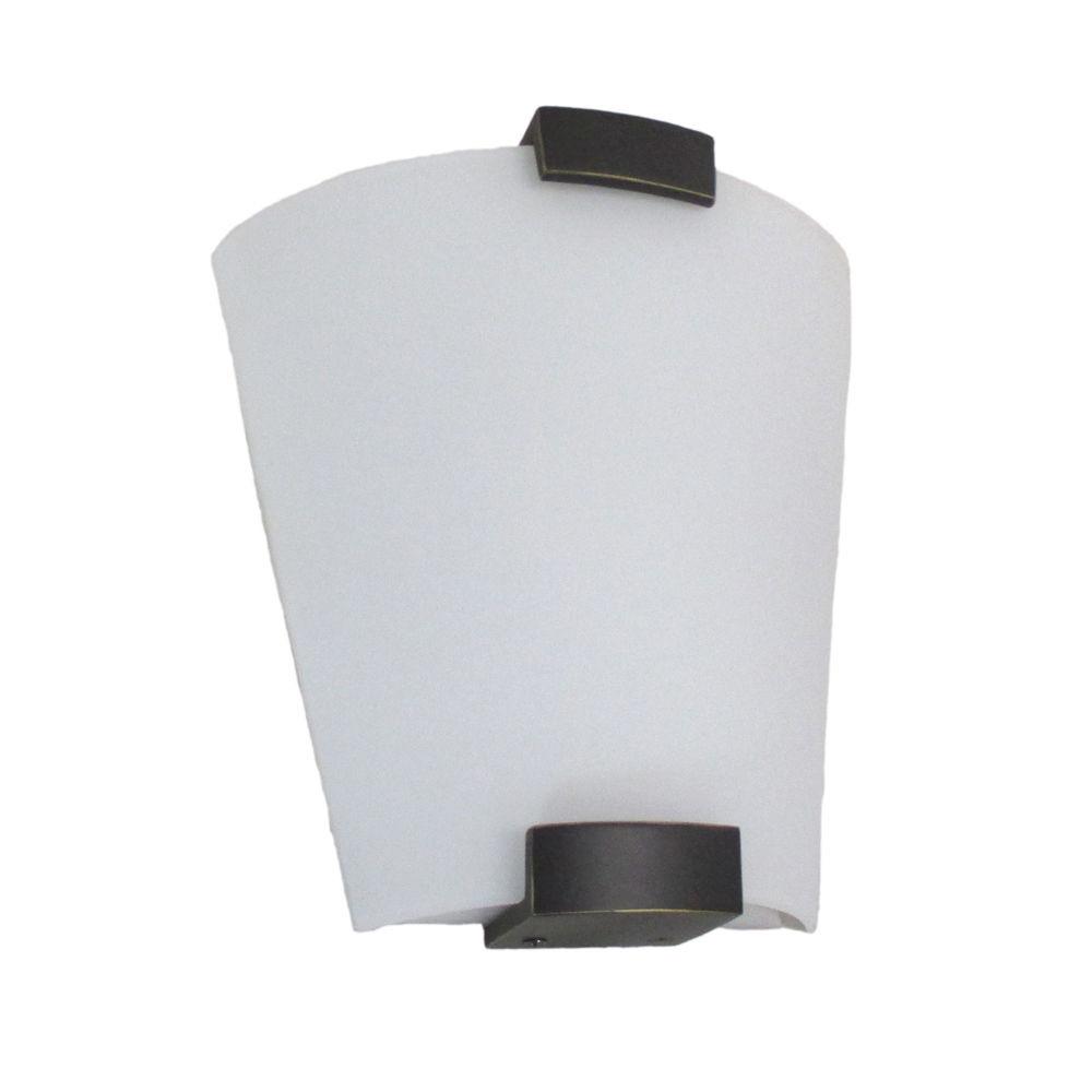 Oxygen Lighting 2-571-195 One Light Myriad Collection Energy Efficient Fluorescent Wall Sconce in Old World Bronze Finish
