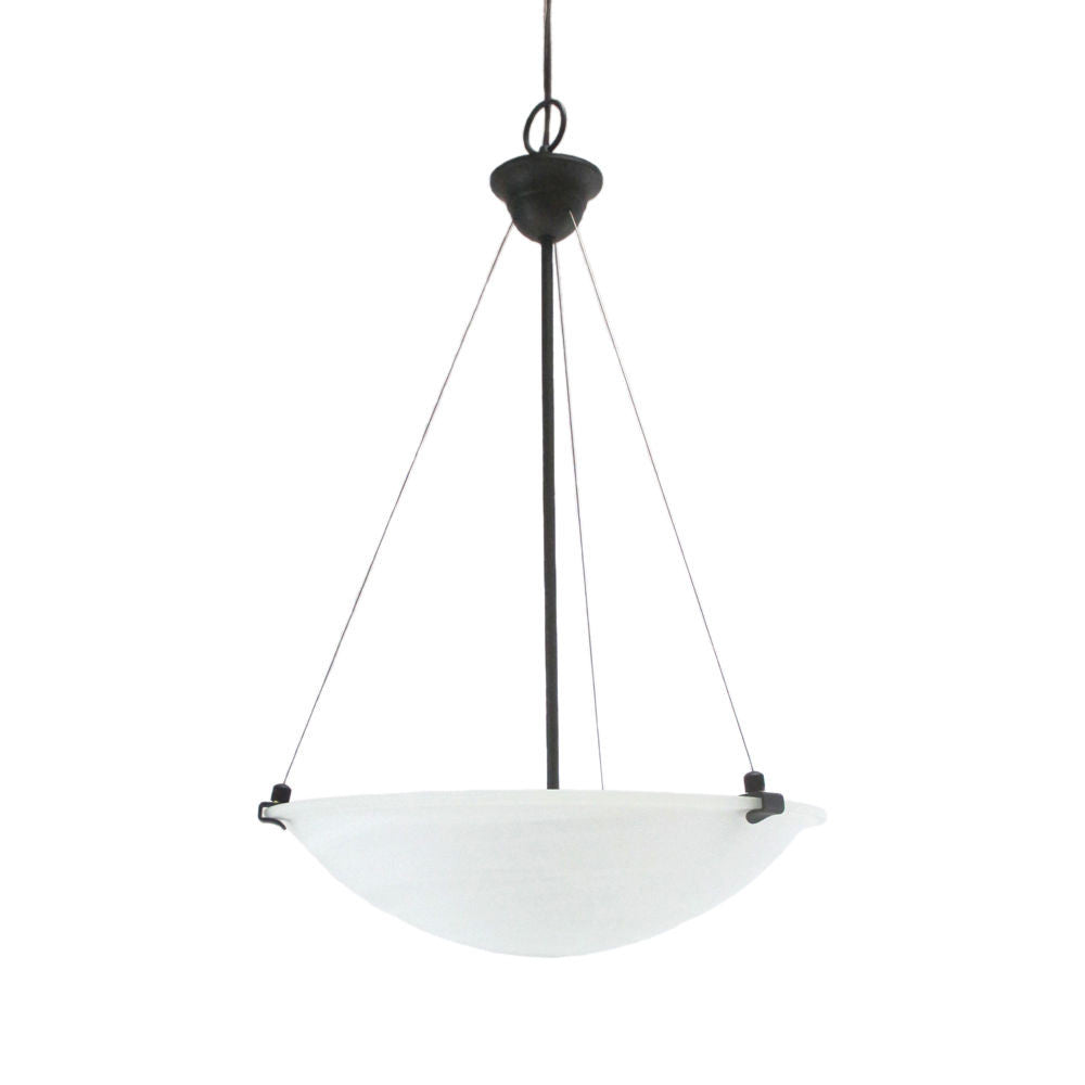 Epiphany Lighting 102146 ORB Three Light Pendant Chandelier in Oil Rubbed Bronze Finish