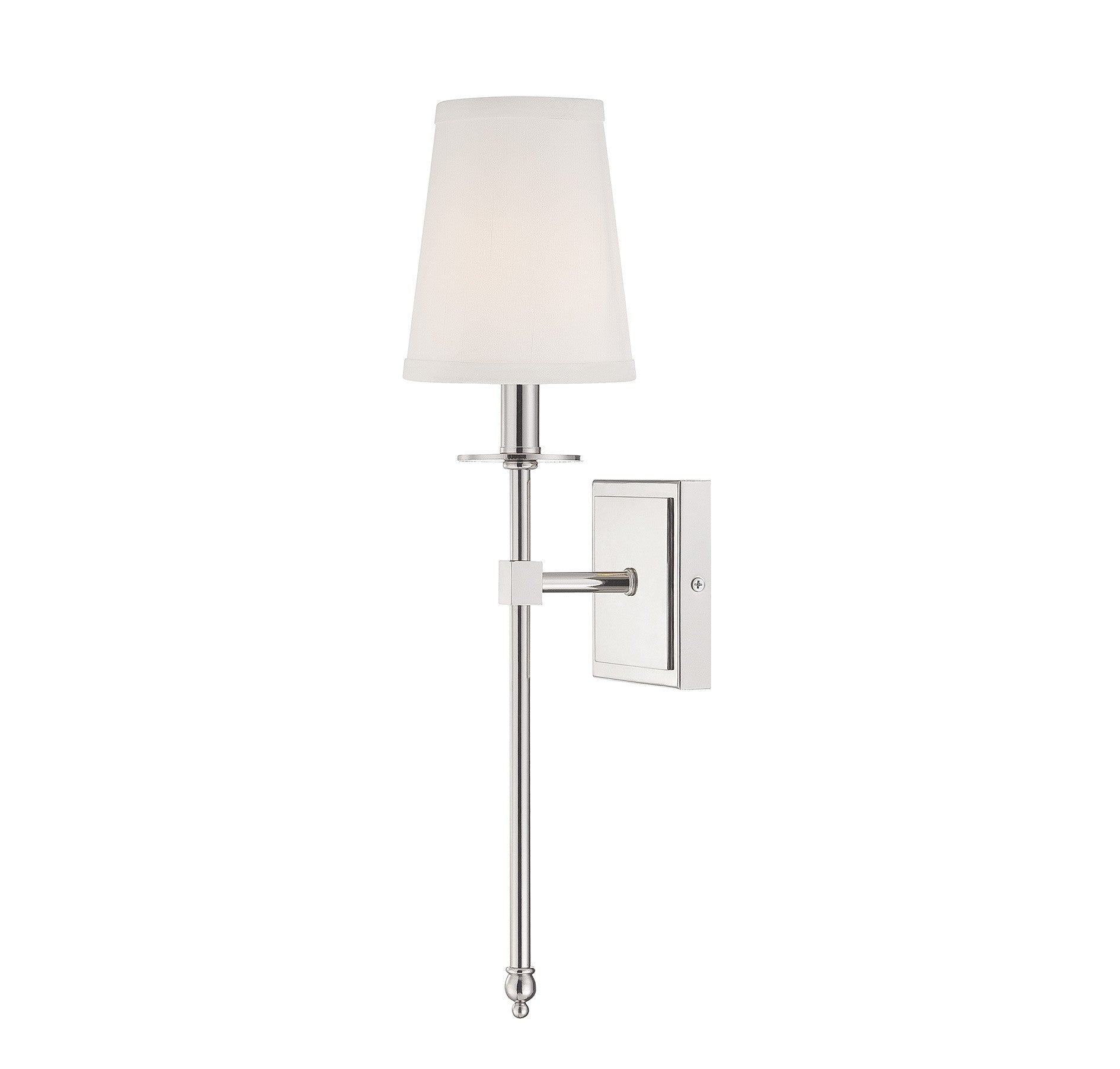 Savoy House Lighting 9-302-1-109 Monroe Collection One Light Wall Sconce in Polished Nickel Finish - Special Order Item