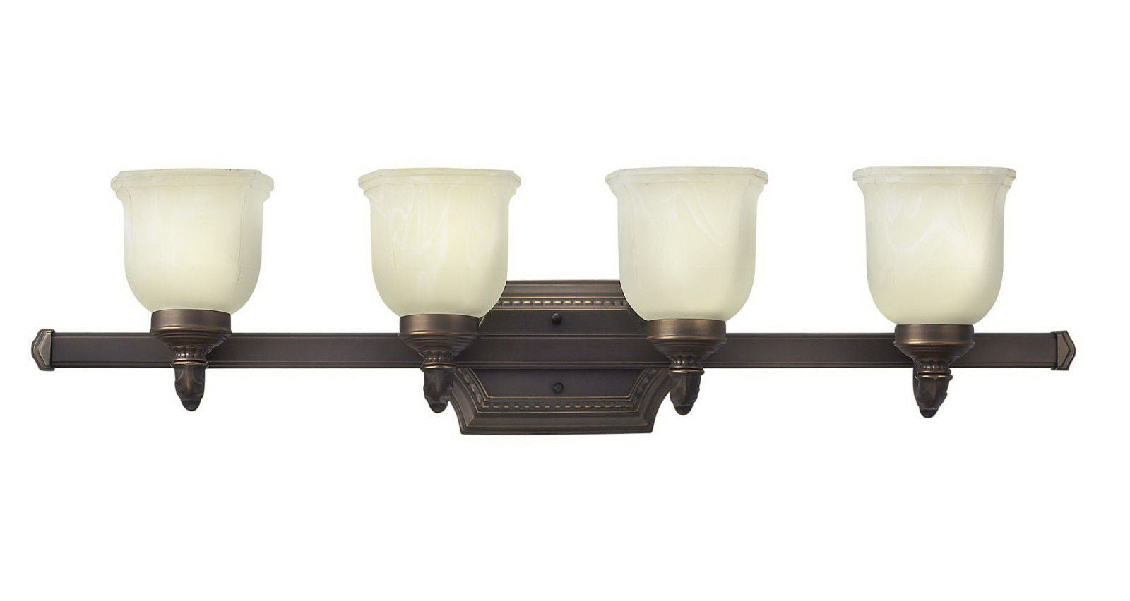 Hinkley Lighting 5904 OB Abigail Collection Four Light Bath Vanity Wall Fixture in Olde Bronze Finish