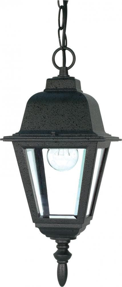 Nuvo Lighting 60-489 Briton Collection One Light Exterior Outdoor Hanging Lantern in Textured Black Finish
