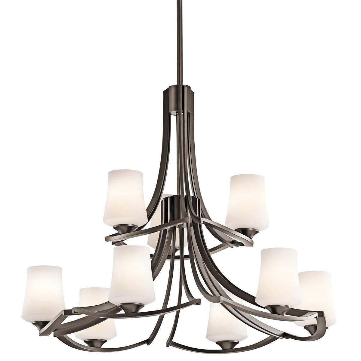 Aztec 34669 by Kichler Lighting Holton Collection Nine Light Hanging Chandelier in Old Bronze Finish