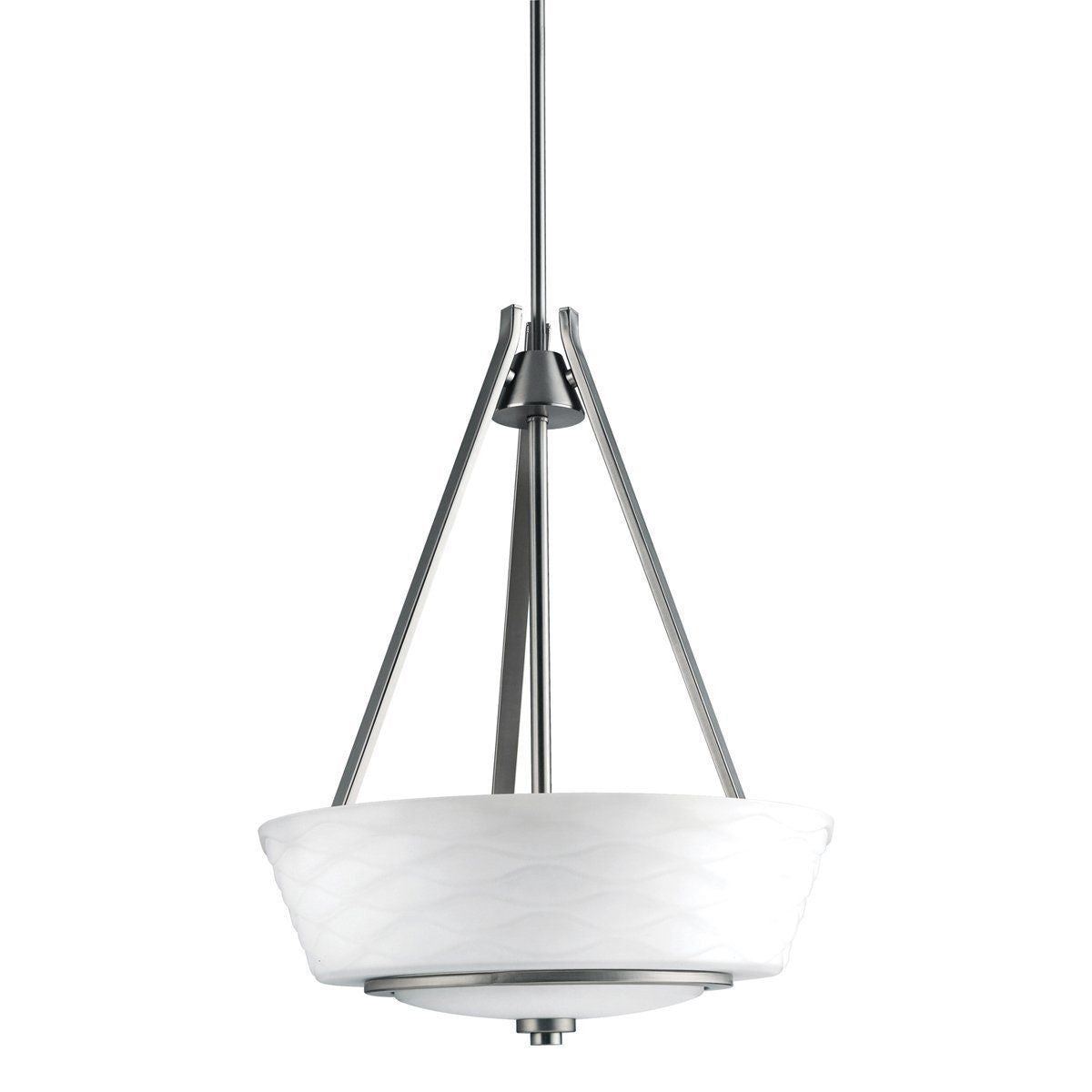 Aztec by Kichler Lighting 34982 Three Light Daphne Collection Hanging Pendant Chandelier in Brushed Nickel Finish