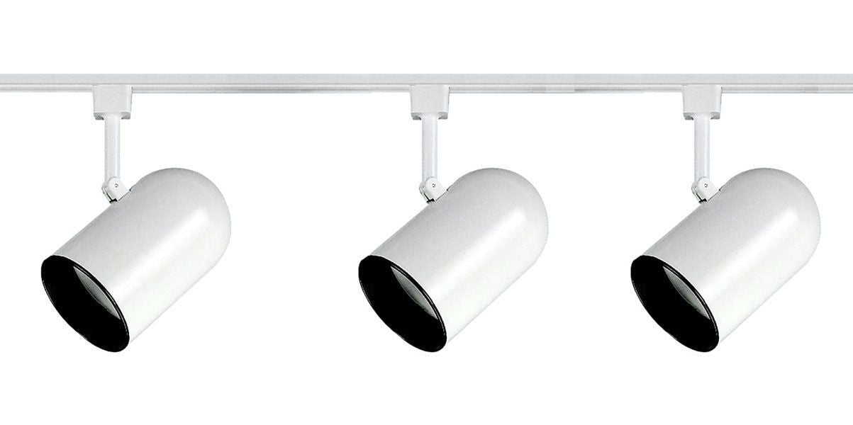 Epiphany Lighting PT4012 WH Three Light Roundback Track Kit in White Finish