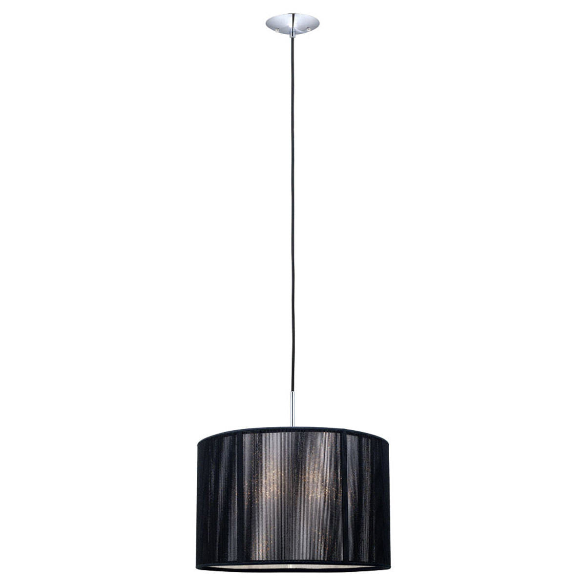 Eglo Lighting 20102A Fabienne Collection One Light Pendant Chandelier in Chrome Finish