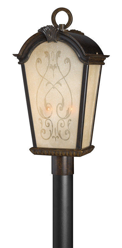 Hinkley Lighting 1991RB Orleans Collection Two Light Exterior Outdoor Post Lantern in Regency Bronze Finish