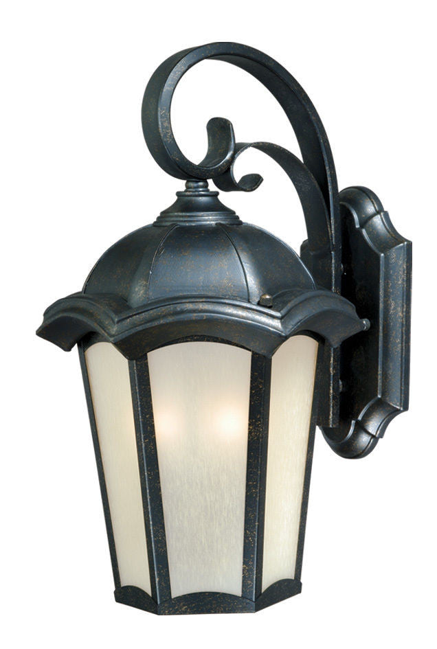 Vaxcel Lighting CE-OWD070GT Chloe Collection One Light Outdoor Exterior Wall Lantern in Gold Stone Finish