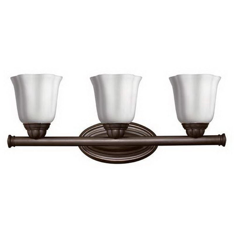 Hinkley Lighting 5143SE Casandra Collection Three Light Bath Vanity Wall Fixture in Sunset Bronze Finish