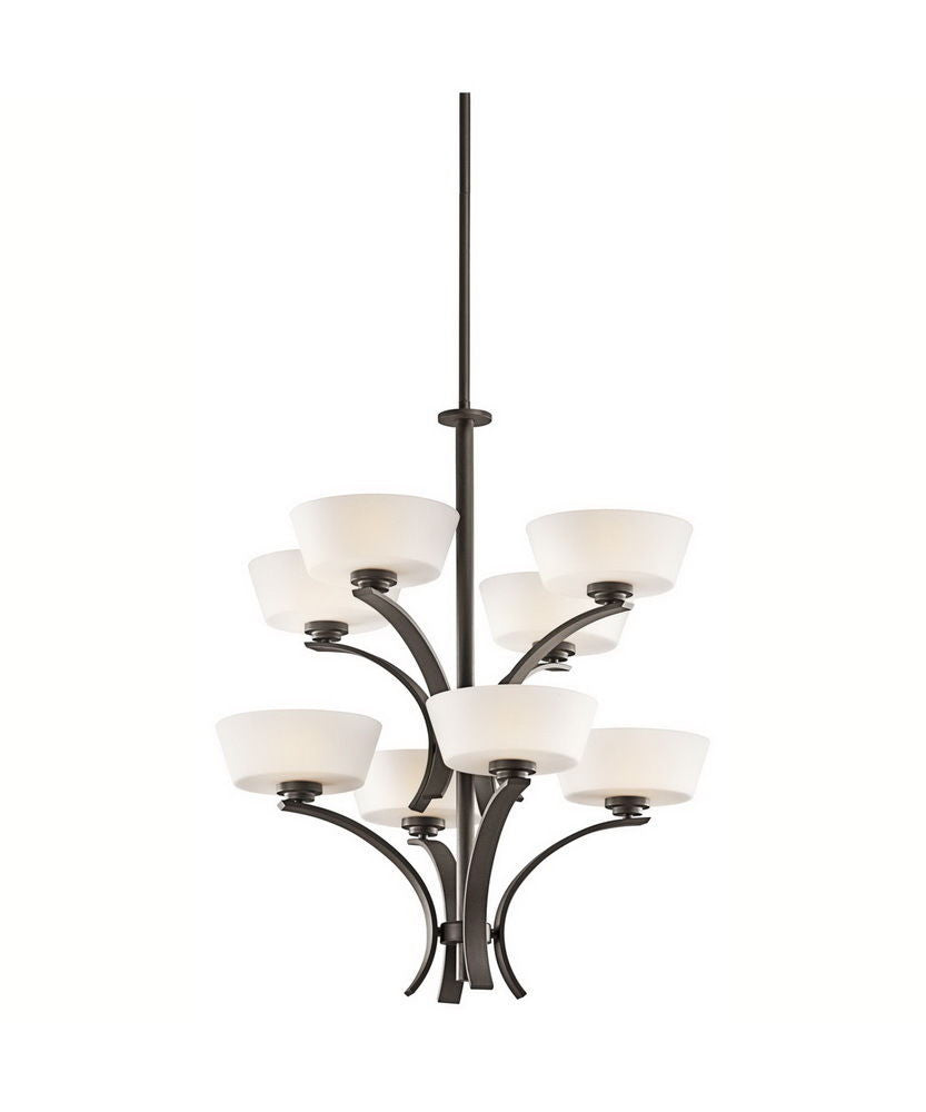 Aztec 34979 by Kichler Lighting Rise Collection Eight Light Hanging Chandelier in Olde Bronze Finish