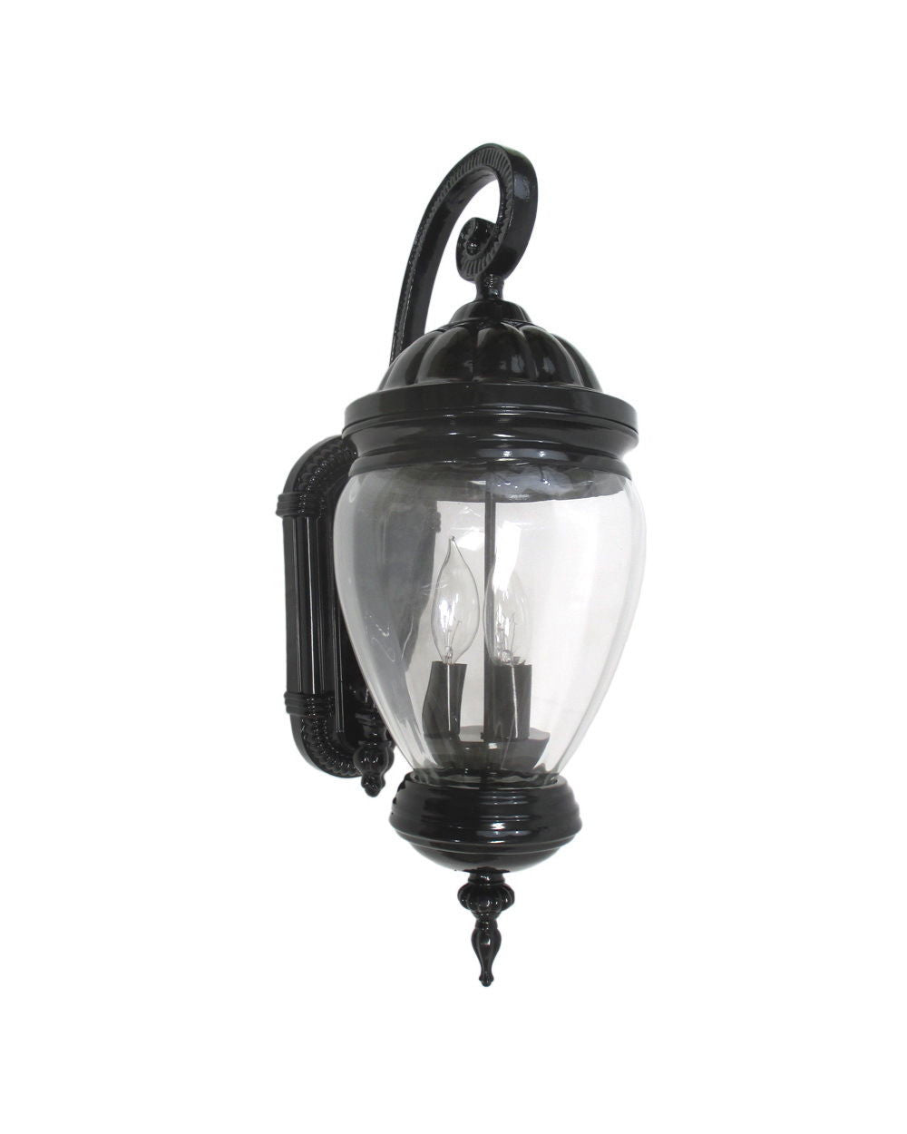 Epiphany Lighting 104973 BK One Light Cast Aluminum Outdoor Exterior Wall Lantern in Black Finish