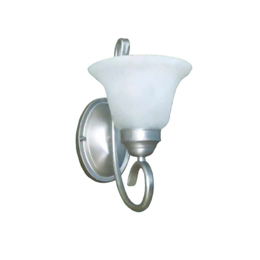 Epiphany Lighting 103121 SL One Light Wall Sconce in Painted Silver Finish