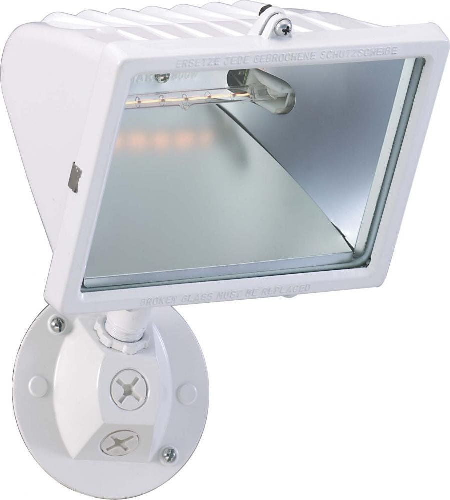 Nuvo Lighting 76-514 One Light Exterior Outdoor Halogen Flood in White Finish