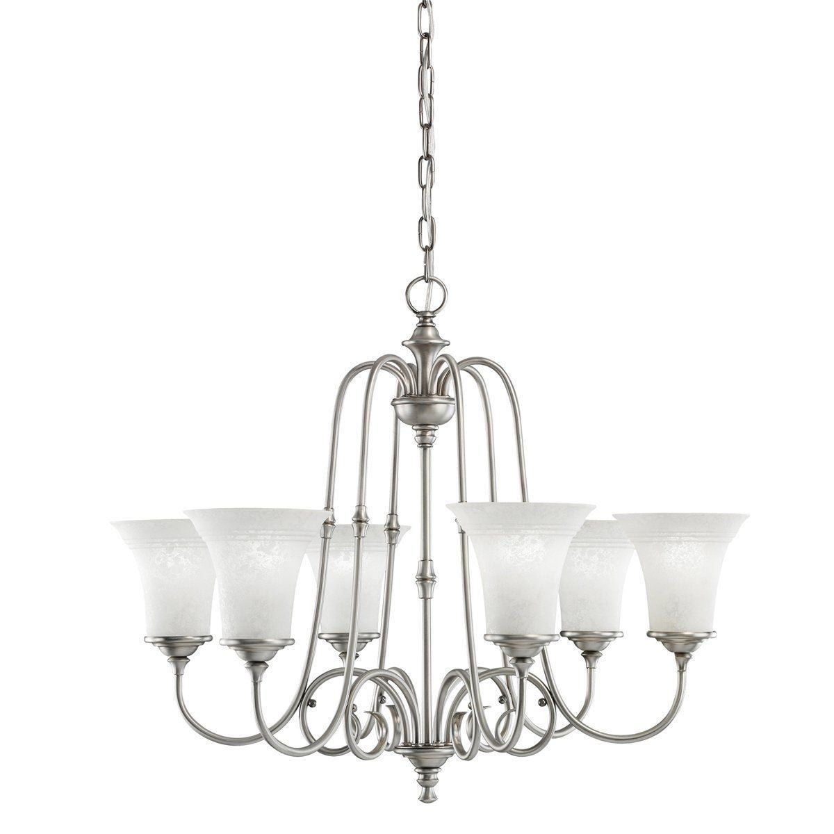 Aztec by Kichler Lighting 34929 Six Light Northampton Collection Hanging Chandelier in Antique Pewter Finish