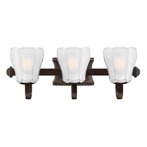 Hinkley Lighting 5713WB Kaeley Collection Three Light Bath Vanity Wall Fixture in Warm Bronze Finish