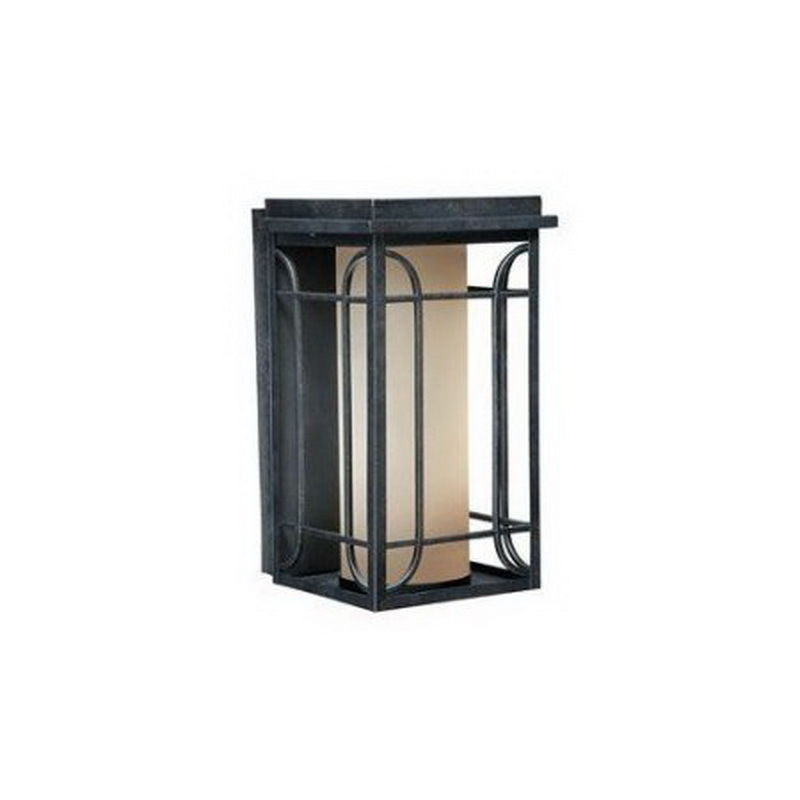 Vaxcel Lighting NP-OWD060GT Newport Collection One Light Outdoor Exterior Wall Lantern in Gold Stone Finish