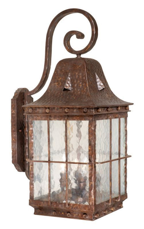 Vaxcel Lighting ED-OWD110 CI Edinburgh Collection Four Light Outdoor Exterior Wall Lantern in Colonial Iron Finish