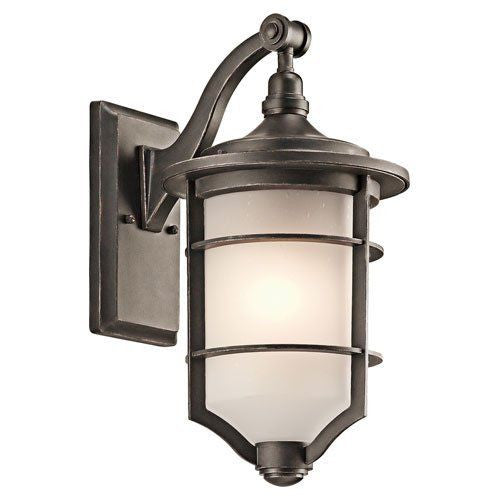 Aztec 39909 By Kichler Lighting Royal Marine Collection One Light Outdoor Wall Lantern in Olde Bronze Finish