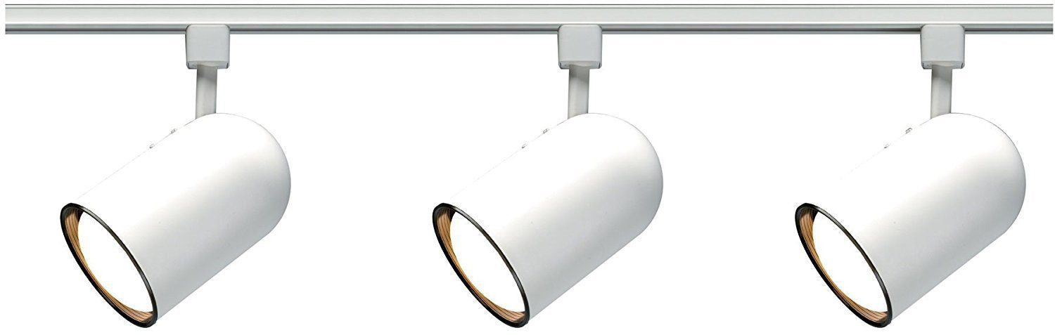 Copy of Nuvo Lighting TK322 Three Light Bullet Cylinder R30 Line Voltage Track Kit in White Finish