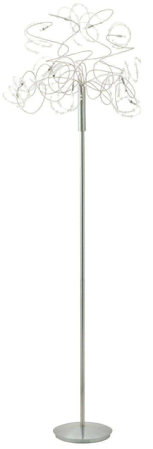 Eglo Lighting 86909A Figaro Collection Twelve Light Floor Lamp in Chrome Finish