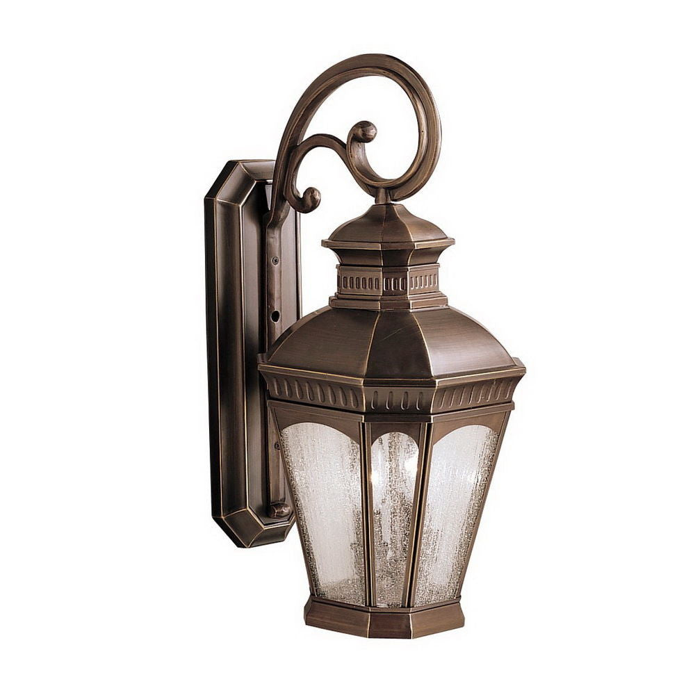 Aztec 39907 By Kichler Lighting Elgin Collection Two Light Outdoor Wall Lantern in Burnished Bronze Finish