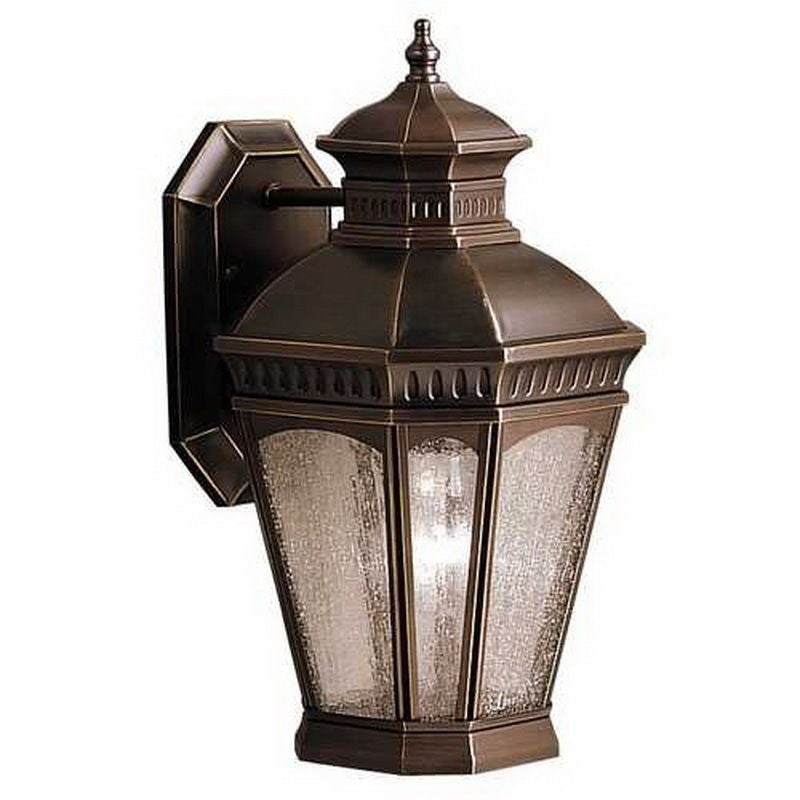Aztec 39905 By Kichler Lighting Elgin Collection One Light Outdoor Wall Lantern in Burnished Bronze Finish