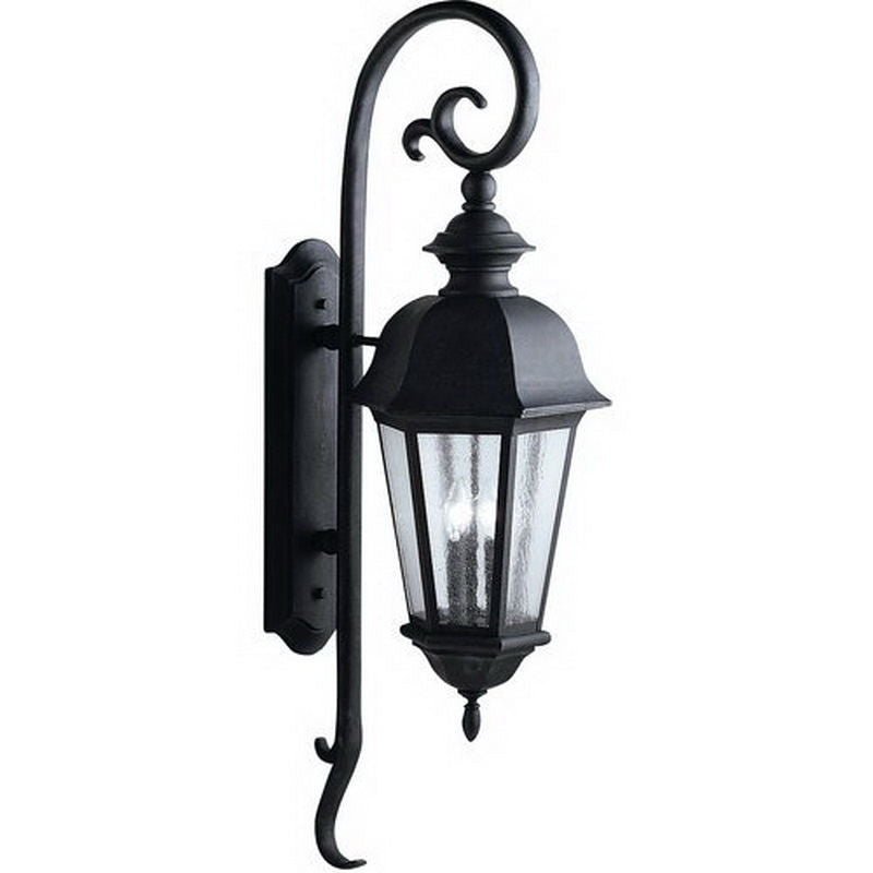 Aztec 39904 By Kichler Lighting Cadiz Collection Three Light Outdoor Wall Lantern in Distressed Black Finish