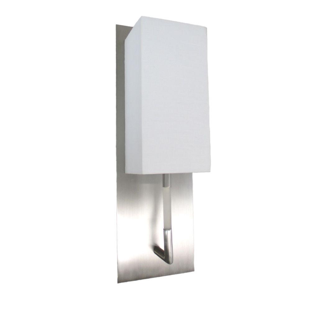 Oxygen Lighting 2-5128-24 One Light Epoch Collection Wall Sconce in Satin Nickel Finish