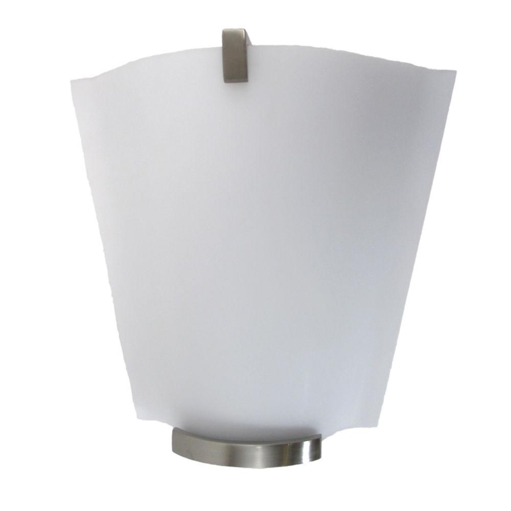 Oxygen Lighting 2-5143-124 One Light Haiku Collection Energy Efficient Fluorescent Wall Sconce in Satin Nickel Finish
