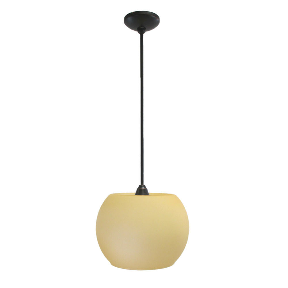 Access Lighting 23933 ORB-AMB One Light Energy Saving GU24 Fluorescent Hanging Pendant in Oil Rubbed Bronze Finish