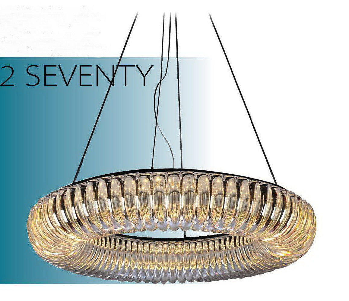 chrome circular ceiling light