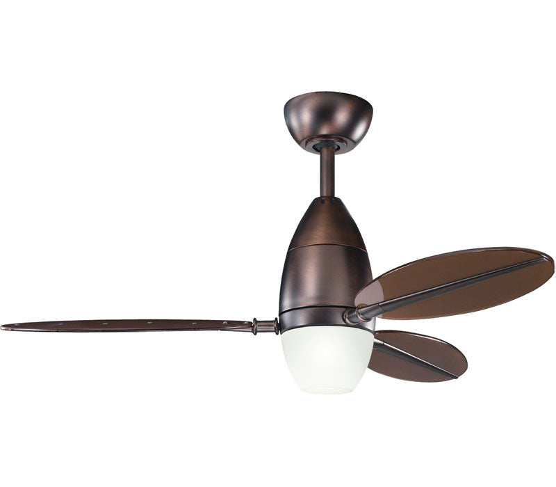 Kichler Lighting 300143 OBB Riggs Collection 44" Ceiling Fan in Oil Brushed Bronze Finish
