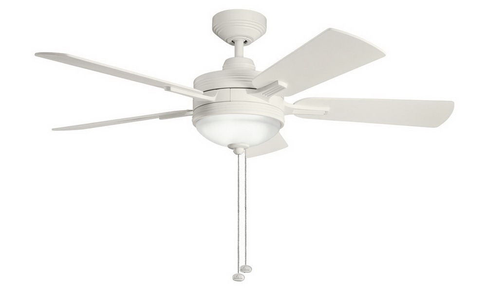Kichler Lighting 300148 SNW Logan Collection Ceiling Fan in Satin Natural White Finish