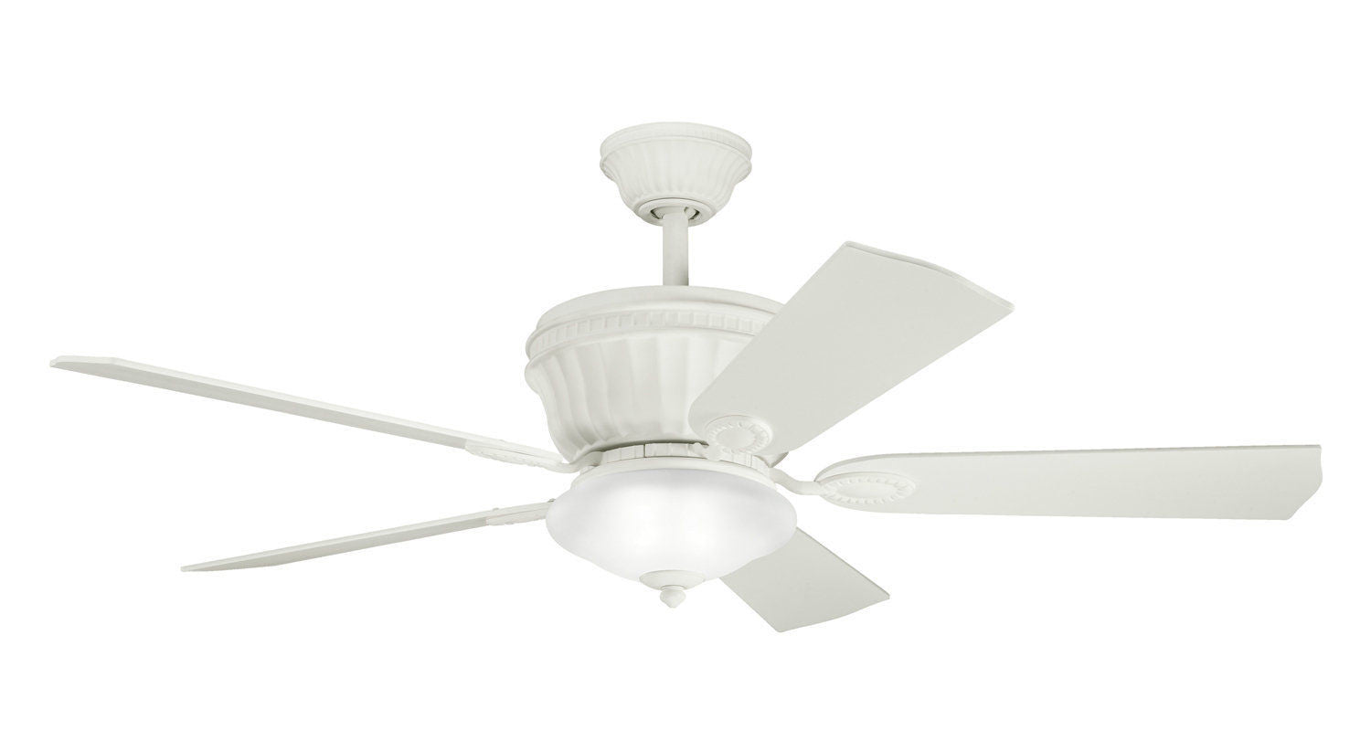 Kichler Lighting 300152 SNW Dorset II Collection Ceiling Fan in Satin Natural White Finish