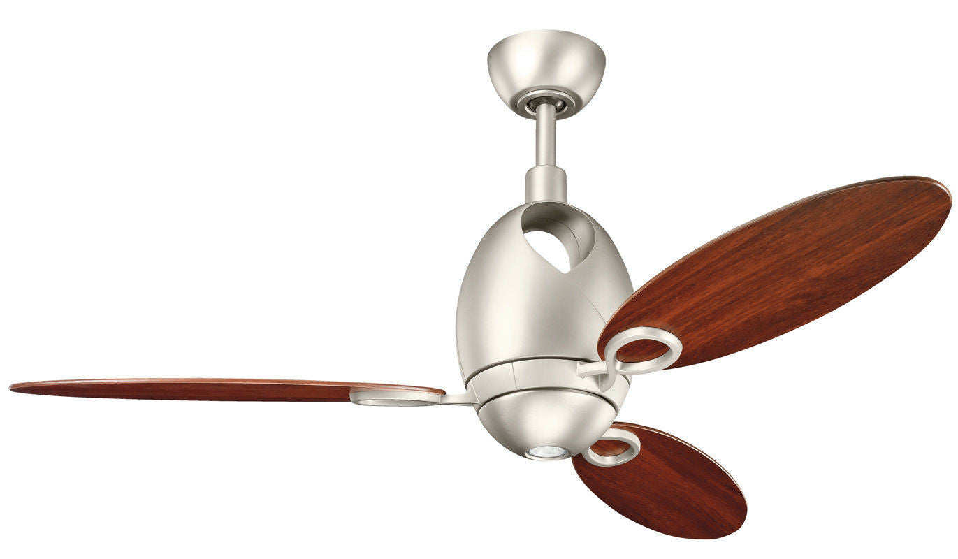 Kichler Lighting 300155 NI7 Merrick Collection Ceiling Fan in Brushed Nickel Finish