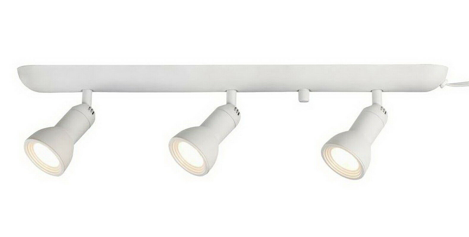 Ce 38644 Three Light Led Directional Plug In Track Lighting In White Finish