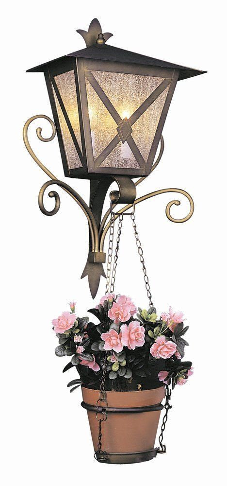 Trans Globe Lighting 5266 AG Two Light Outdoor Wall Lantern in Antique Gold Finish