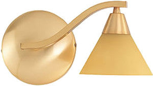 Access Lighting 63711 MG Zig Rumba Collection One Light Right Wall Sconce in Matte Gold Finish