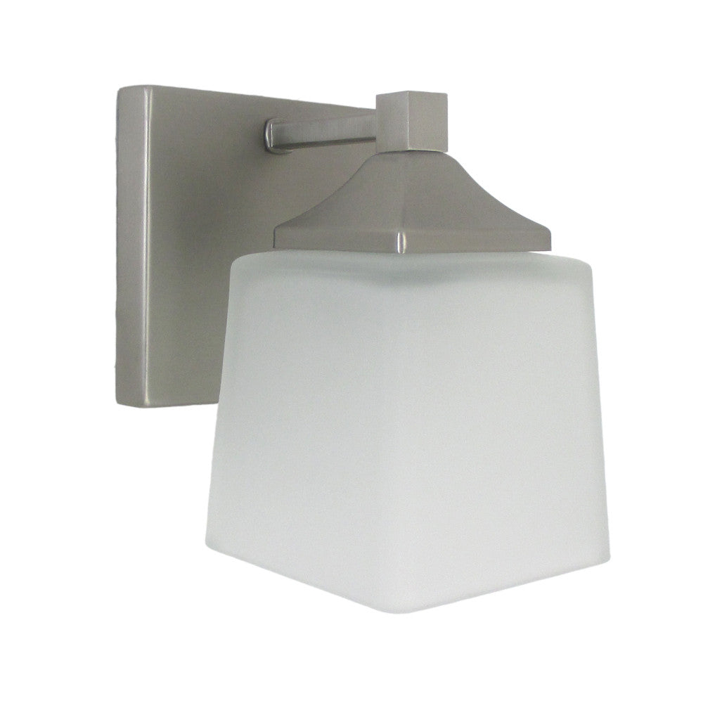 Epiphany Lighting 103290 BN One Light Contemporary Wall Sconce in Brushed Nickel Finish